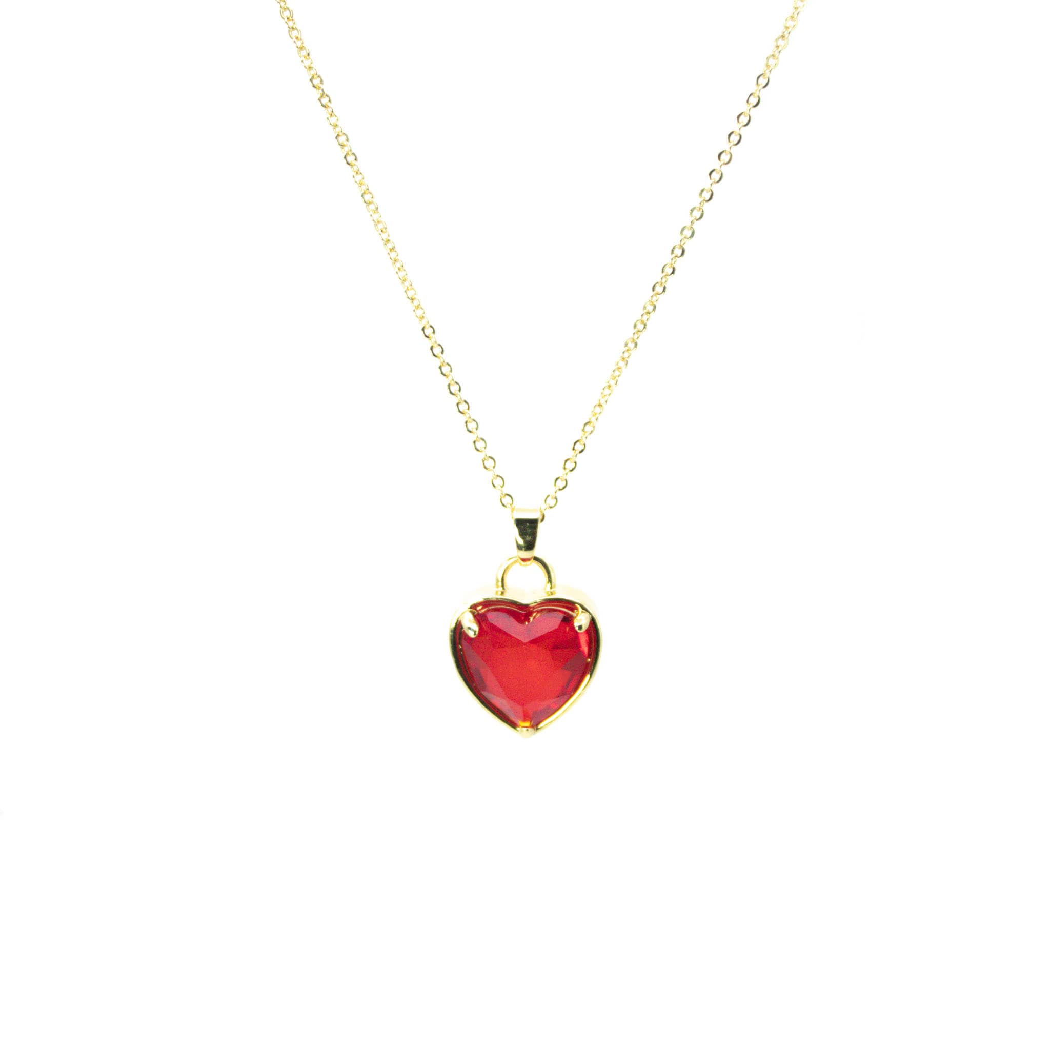 collar corazón amada